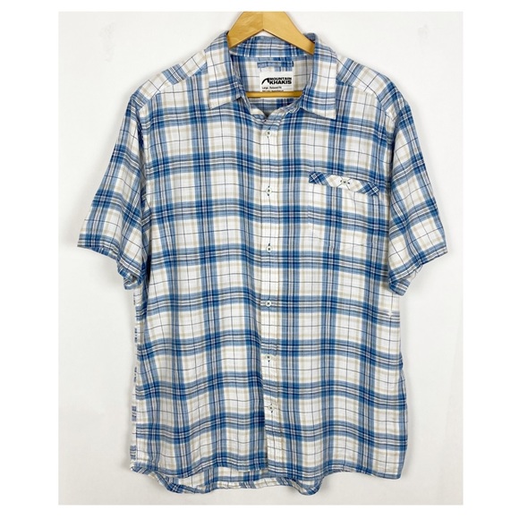 Mountain Khakis Relaxed Fit Shoreline Plaid Button Down Shirt Size Large - Picture 8 of 8